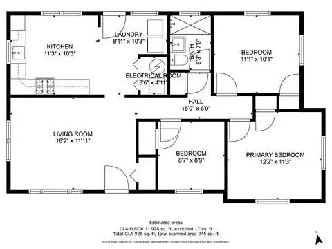 3bed 1bath Ranch *
